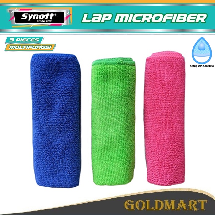 Kain Lap Microfiber Mobil Dapur Packing Sterile Synott Super Serap Air / Kain Lap Sebra guna