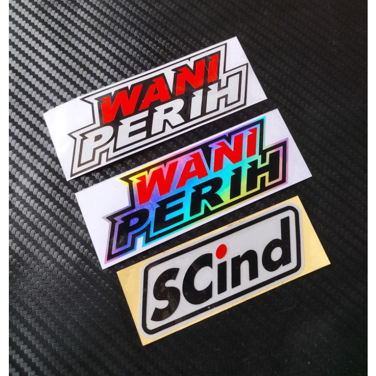 STIKER CUTTING KATA KATA WANI PERIH