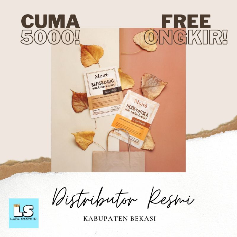 Masker Wajah Organik Murah Moire Natural Bubuk Sheet Mask Peel Off bkn Daisy Poupeepou Wardah