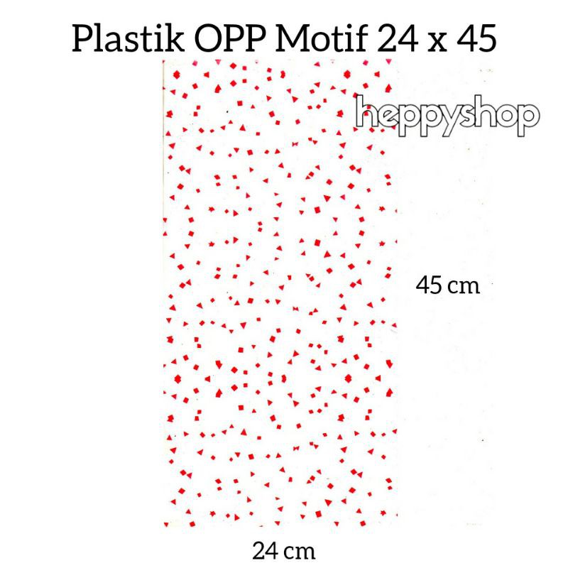 

Plastik OPP Motif 24 x 45, Plastik Bingkisan Ultah