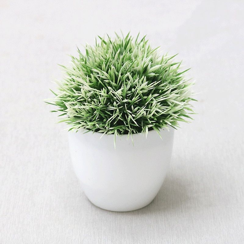 BUNGA PLASTIK BONSAI TANAMAN HIAS DAN POTNYA