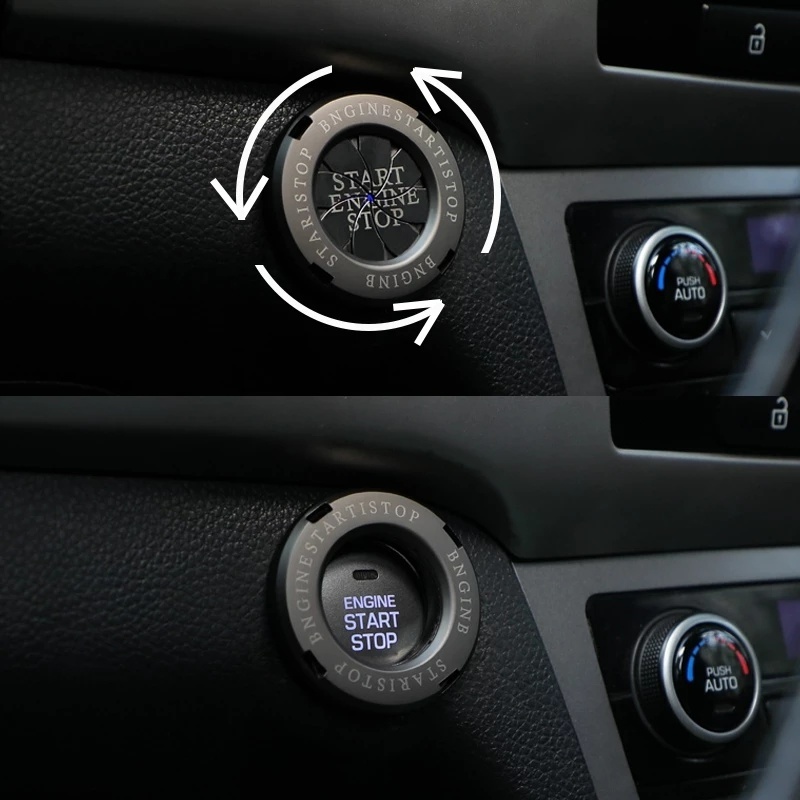 Ring Knob Start Button Bahan Zinc Alloy Untuk Dekorasi Mesin Mobil Universal