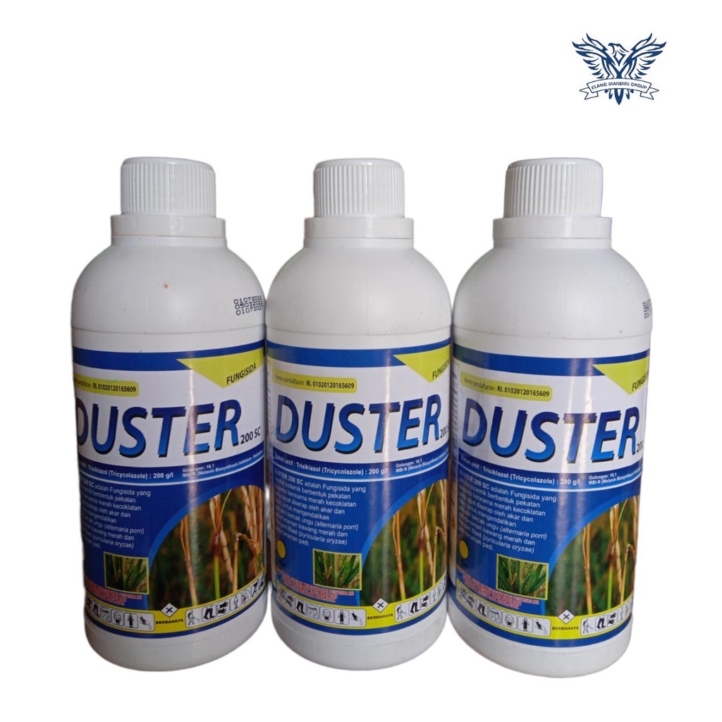 Duster 200SC 500ml Trisiklazole 200g/l  Fungisida / Mengendalikan Blast Teklik Busuk Batang Blast Fillia Kojo