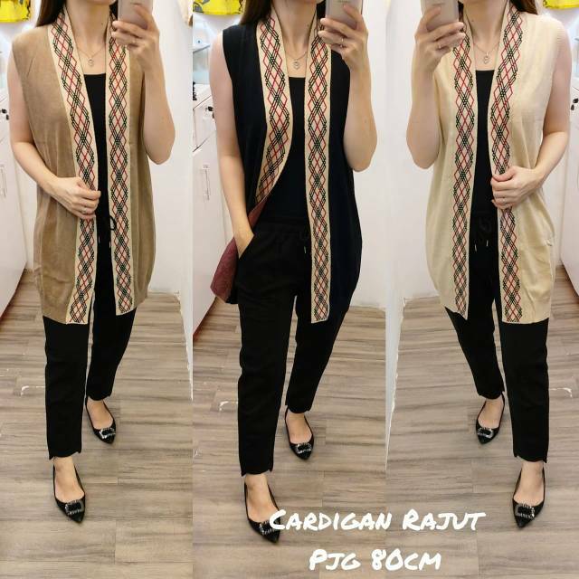 Vest Prambanh Rajut Import (B127)