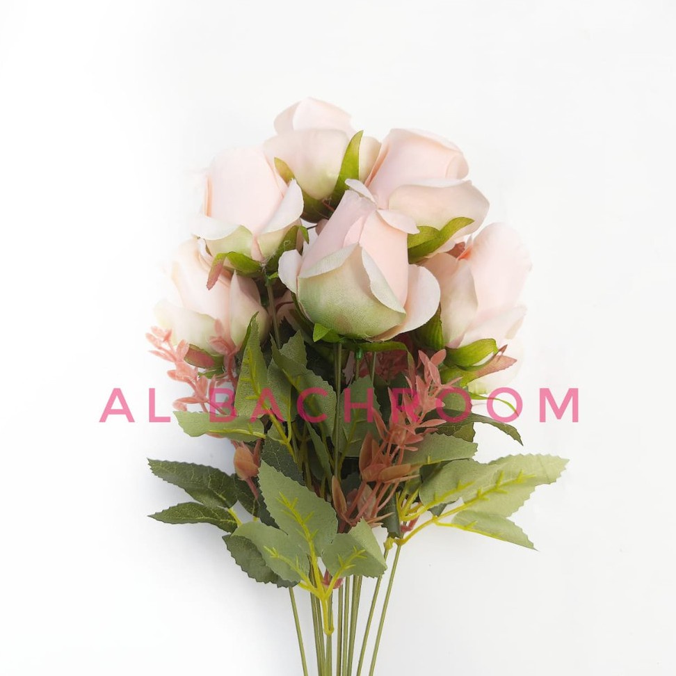 BUNGA MAWAR ARTIFICIAL TELUR K11 B8246 BUNGA HIAS PLASTIK BUNGA DEKORASI WEDDING BUKET