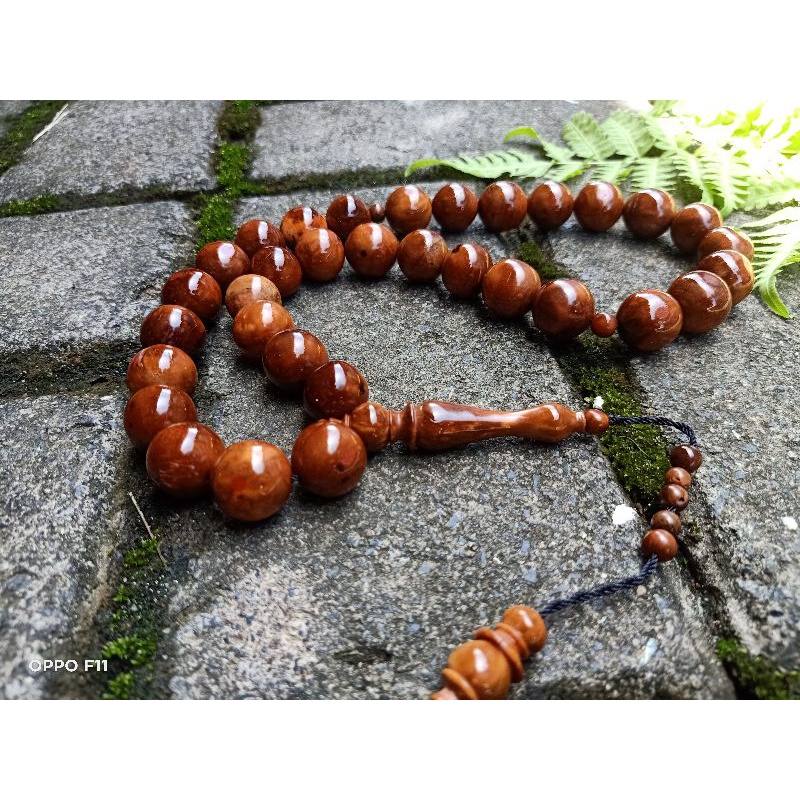 tasbih kaukah jumbo 15 mm isi 33 free aksesoris kaukah