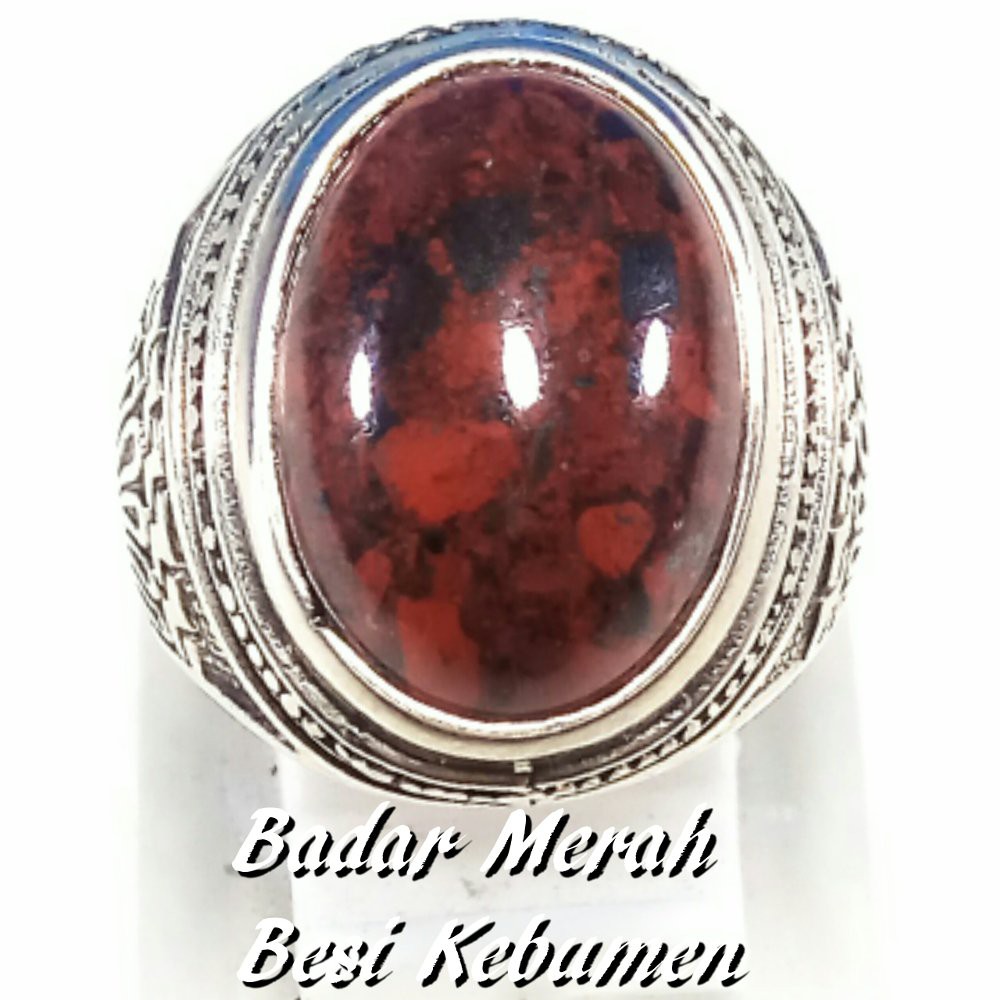 CINCIN BATU AKIK NATURAL BADAR BESI MERAH CABE KEBUMEN NEMPEL MAGNET PALING MURAH