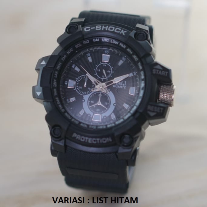 [PA] JAM TANGAN QQ SPORTY PRIA MODEL GG 1000 FASHION MURAH GROSIR IMPORT PRIA WANITA  QQ007