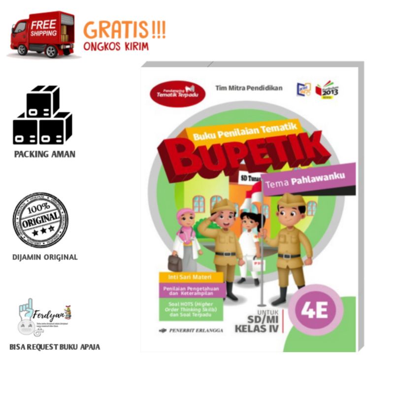 BUKU PENILAIAN TEMATIK (BUPETIK) JL.4E KELAS.4/K13N