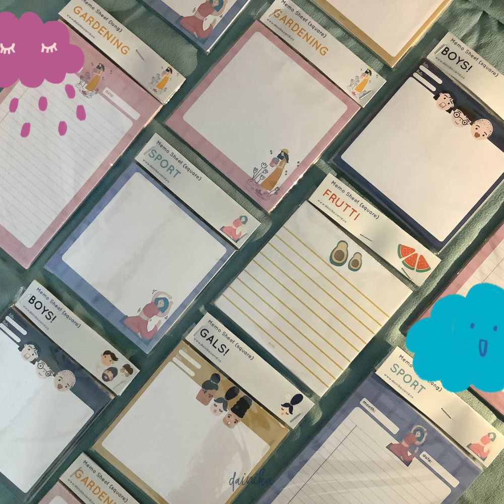 

DAINIKA STATIONERY Square Memo Pad / Kertas Memo