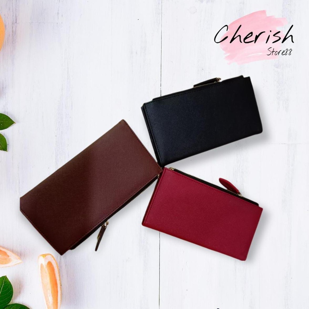 Dompet panjang dompet wanita DUZON DW18 dompet polos