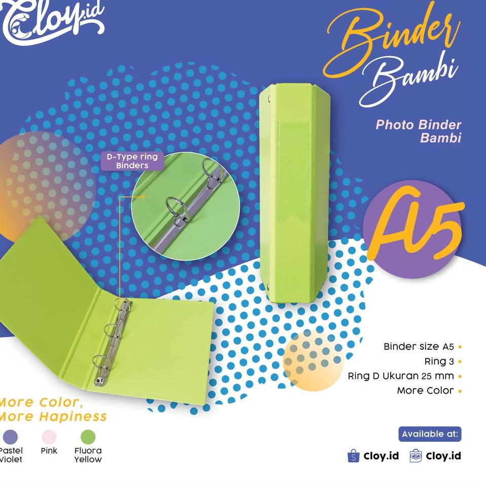 

[PRODUK ZHSTY] BINDER BAMBI A4 & A5 Y0A