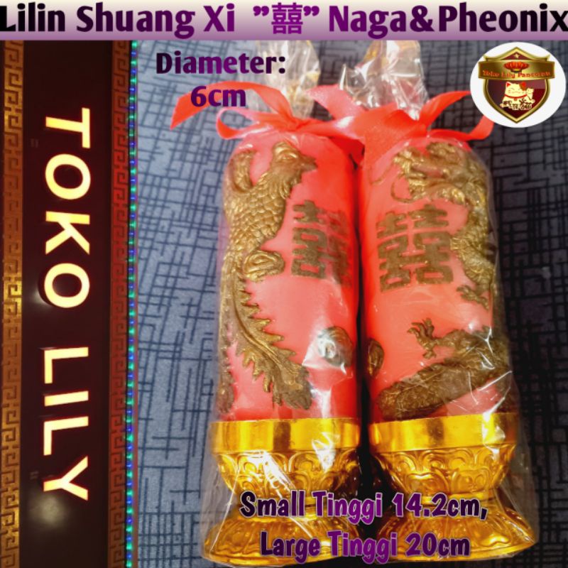 Lilin Sangjit / Lilin Pernikahan / Lilin Merah Sepasang / Lilin Wedding