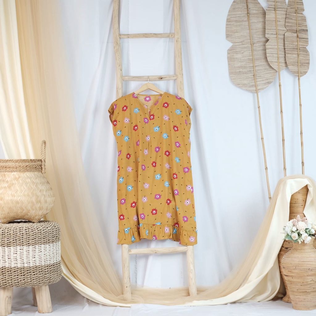 Konveksi Tasik - TERBARU 2021 DASTER PENDEK RESLETING DEPAN BUSUI BISA COD RAYON PREMIUM