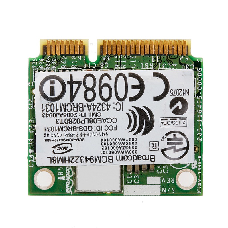 btsg Mini PCI-E BCM94322HM8L DW1510 Dual Band 300M Wireless Card For DELL E4200 E5500