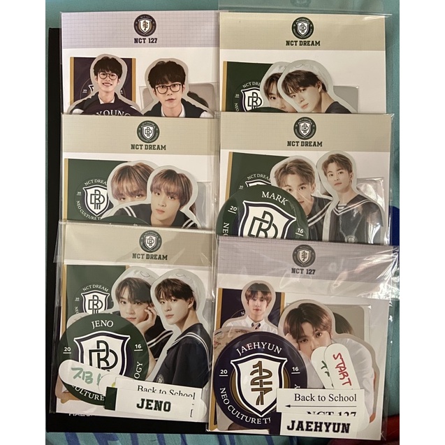 B2S LUGGAGE STICKER + PHOTOCARD SET MARK WINWIN HAECHAN JENO JAEMIN DOYOUNG LUCAS JAEHYUN