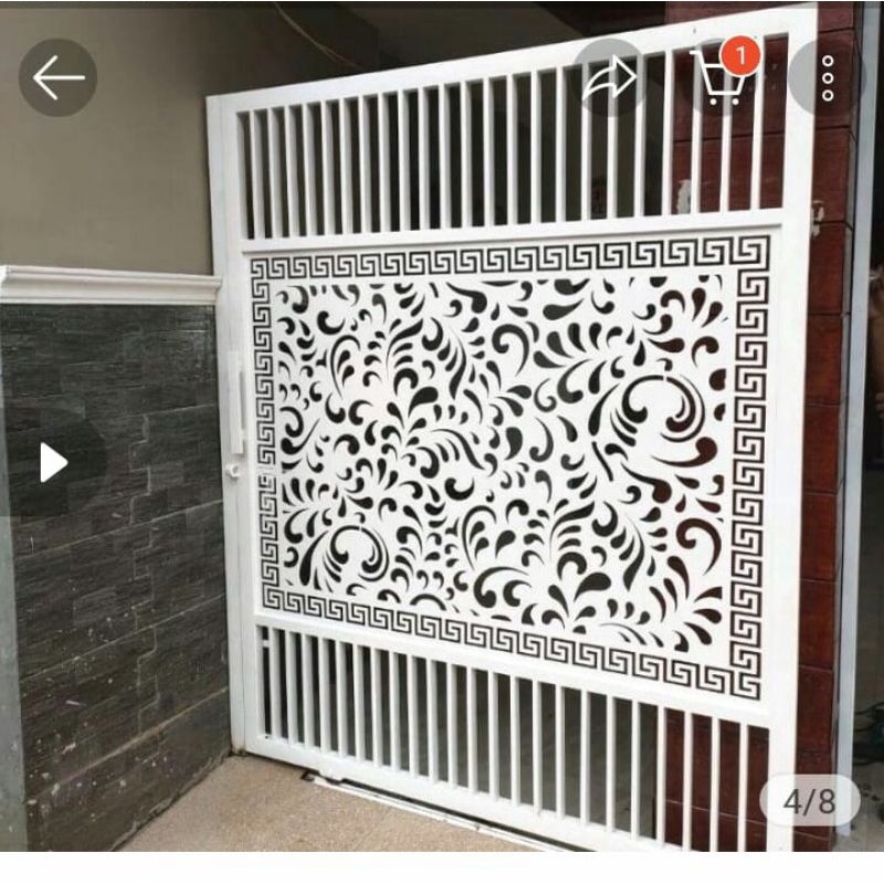 Jual pagar besi laser cutting kombinasi Indonesia|Shopee Indonesia