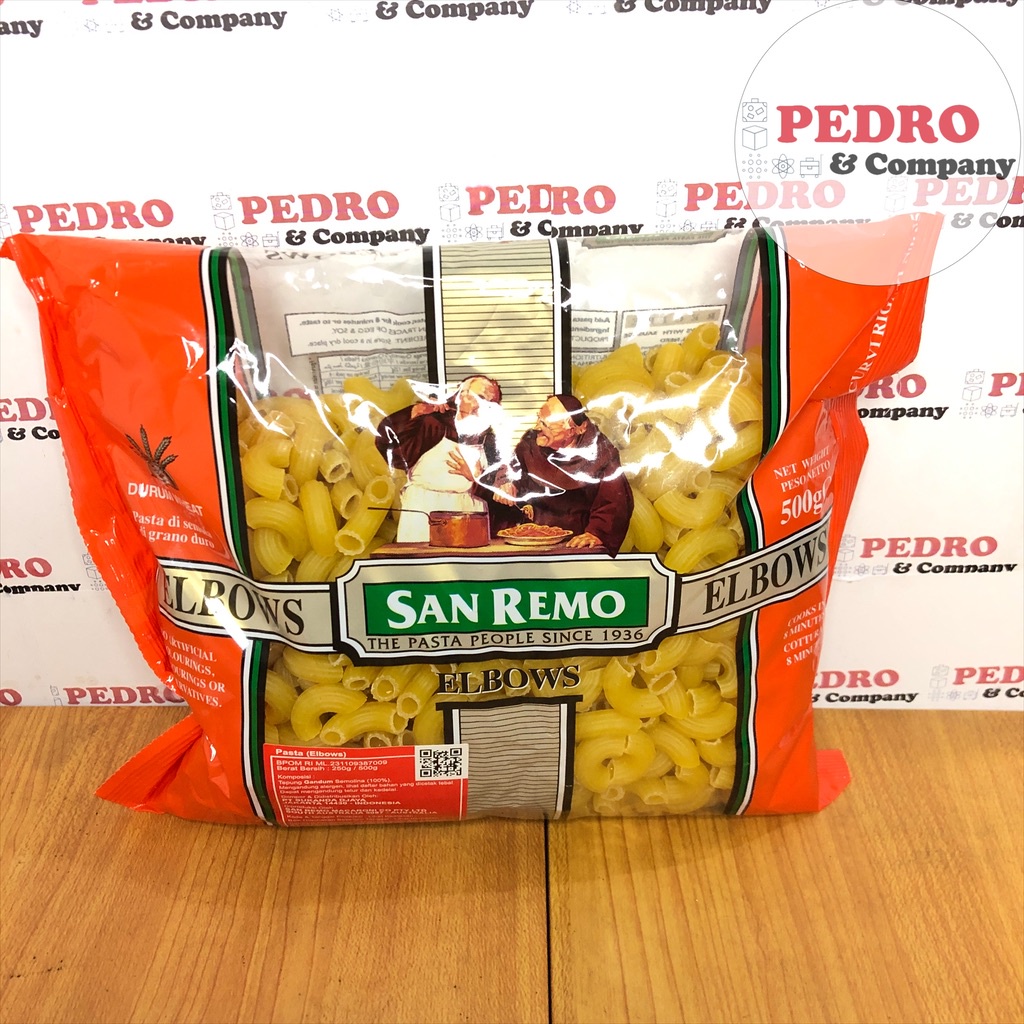 

San remo macaroni elbows 500 gram - pasta makaroni