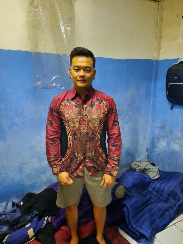 Bswart Hrb026 Kenongo Hem Pendek Padi Pekalongan M L Xl Batik Pria Murah Modern