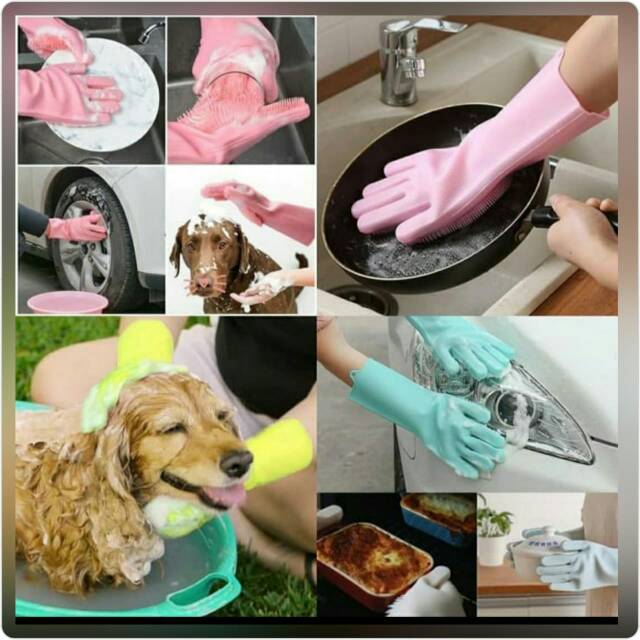 SARUNG TANGAN CUCI BAHAN SILIKON - MAGIC SILICONE GLOVE