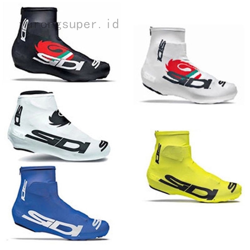 white overshoes cycling