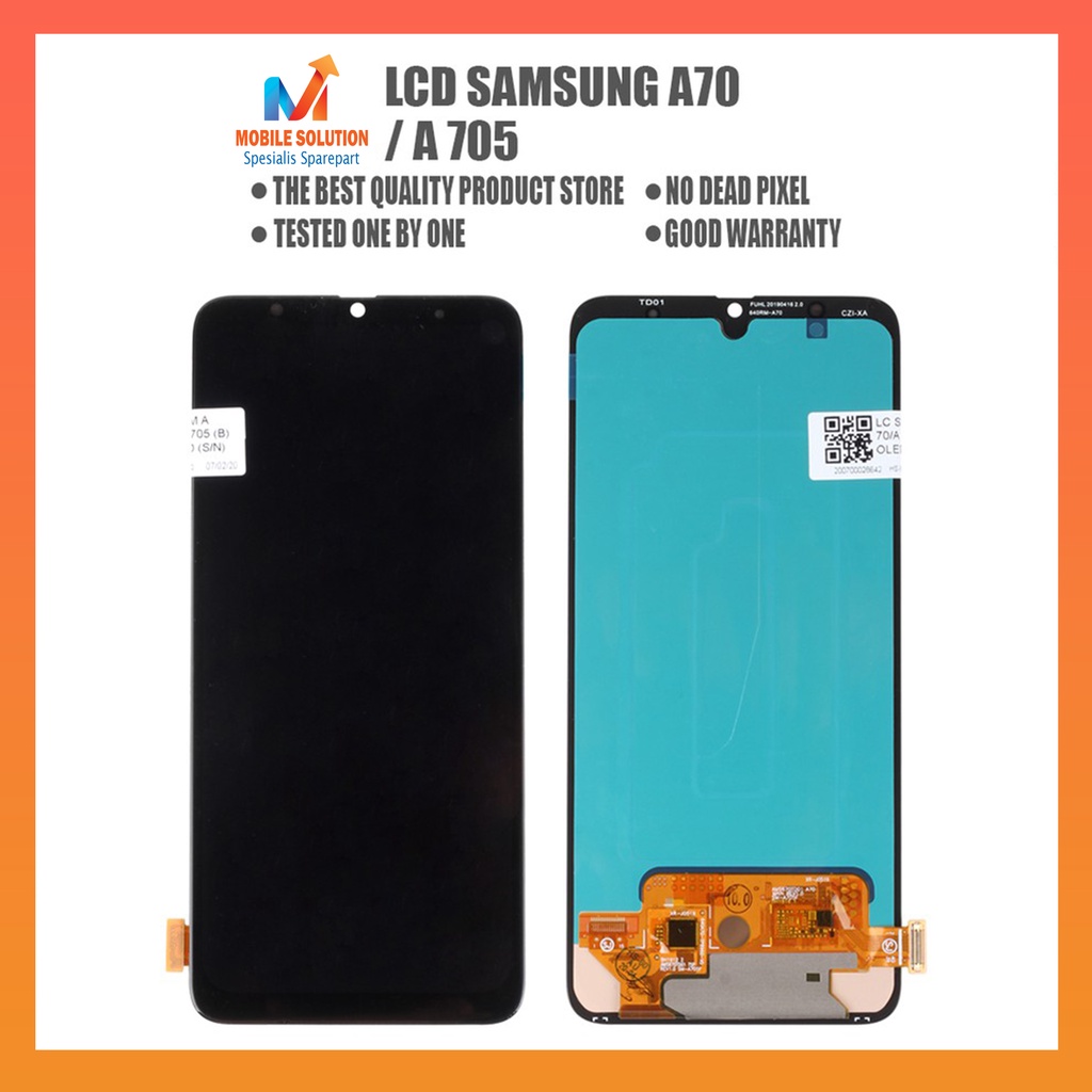 Grosir LCD Samsung A70  LCD Samsung A705 ORINGINAL OLED Fingger print 100% Fullset Touchscreen Garansi 1 Bulan + Packing / Bubbel