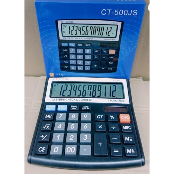 

KALKULATOR CHECK & CORRECT CT-500JS 12 Digit - Calculator Meja CT500JS