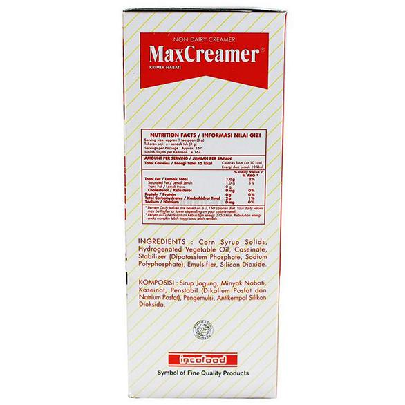 

[[BISA COD]] Max Creamer 500gram DISKON Kode 166