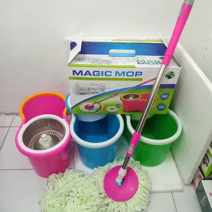 ALAT PEL LANTAI MAGIC MOP ORIGINAL WONDER MAGIC MOP PUTAR ALAT PEL LANTAI 360 DERAJAT