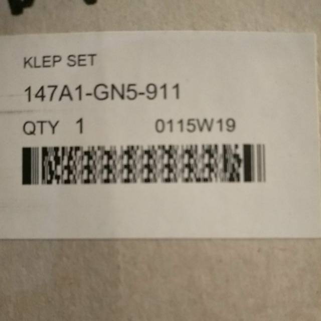 Klep Set Honda Grand 147A1 GN5 911