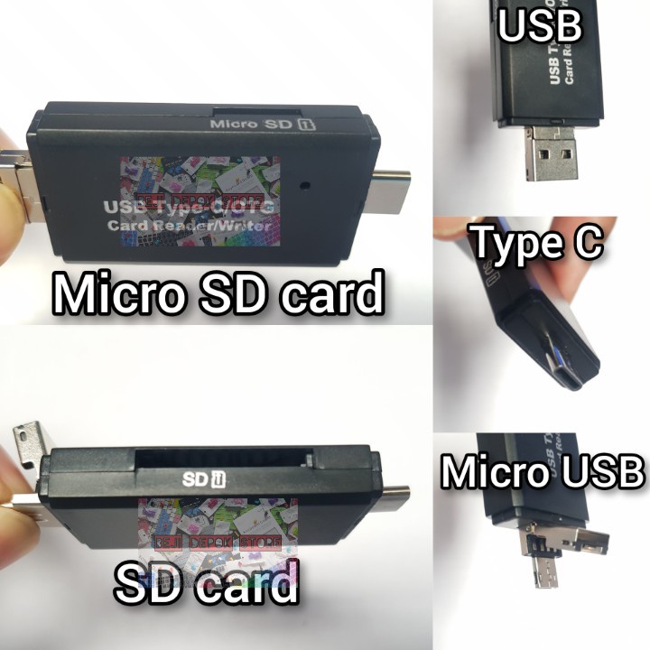 Card Reader Type C USB Micro USB SD Card Micro SD Card 2.0 5 in 1 OTG