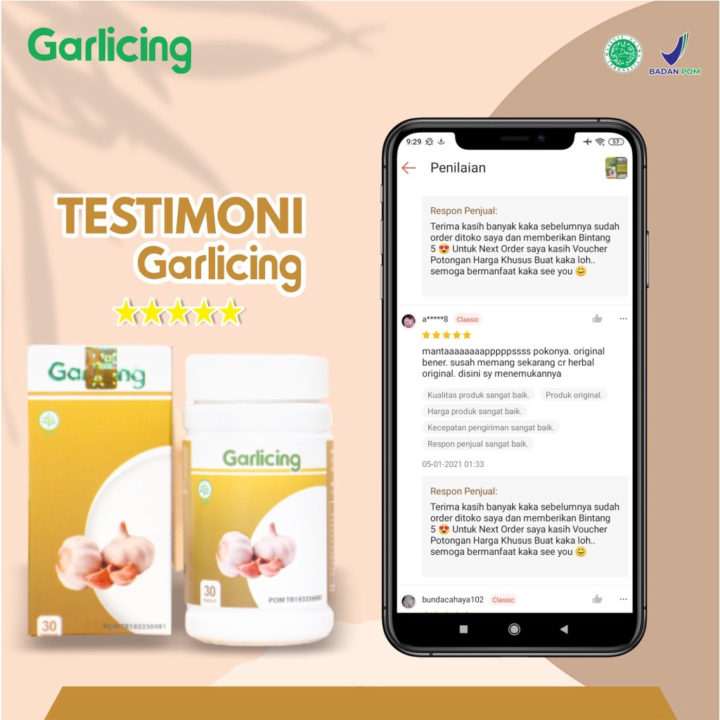 Ekstrak Bawang Putih Dayak Garlicing Herbal Alami Memelihara Jantung Dan Menurunkan Kolesterol