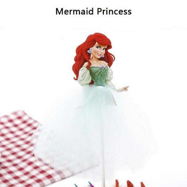Figure Mermaid Princess Bahan Kue 10cm Kue Birthday Dekorasi Kue NEW Hiasan Kue Ulang Tahun Figure K