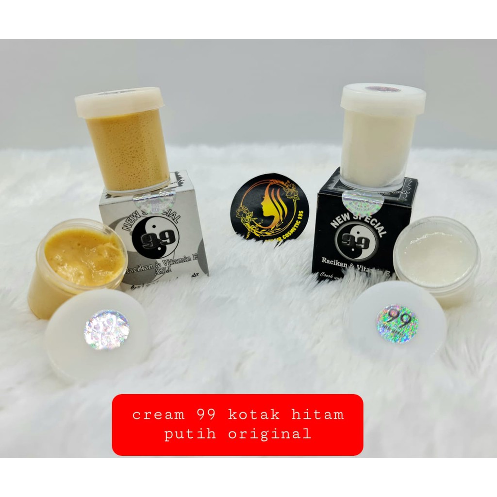 Cream 99 Kotak Hitam / Putih