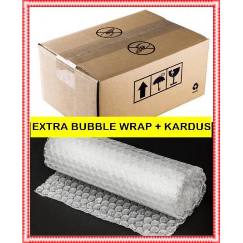 

EXTRA BUBBLE WRAP + KARDUS TEBAL