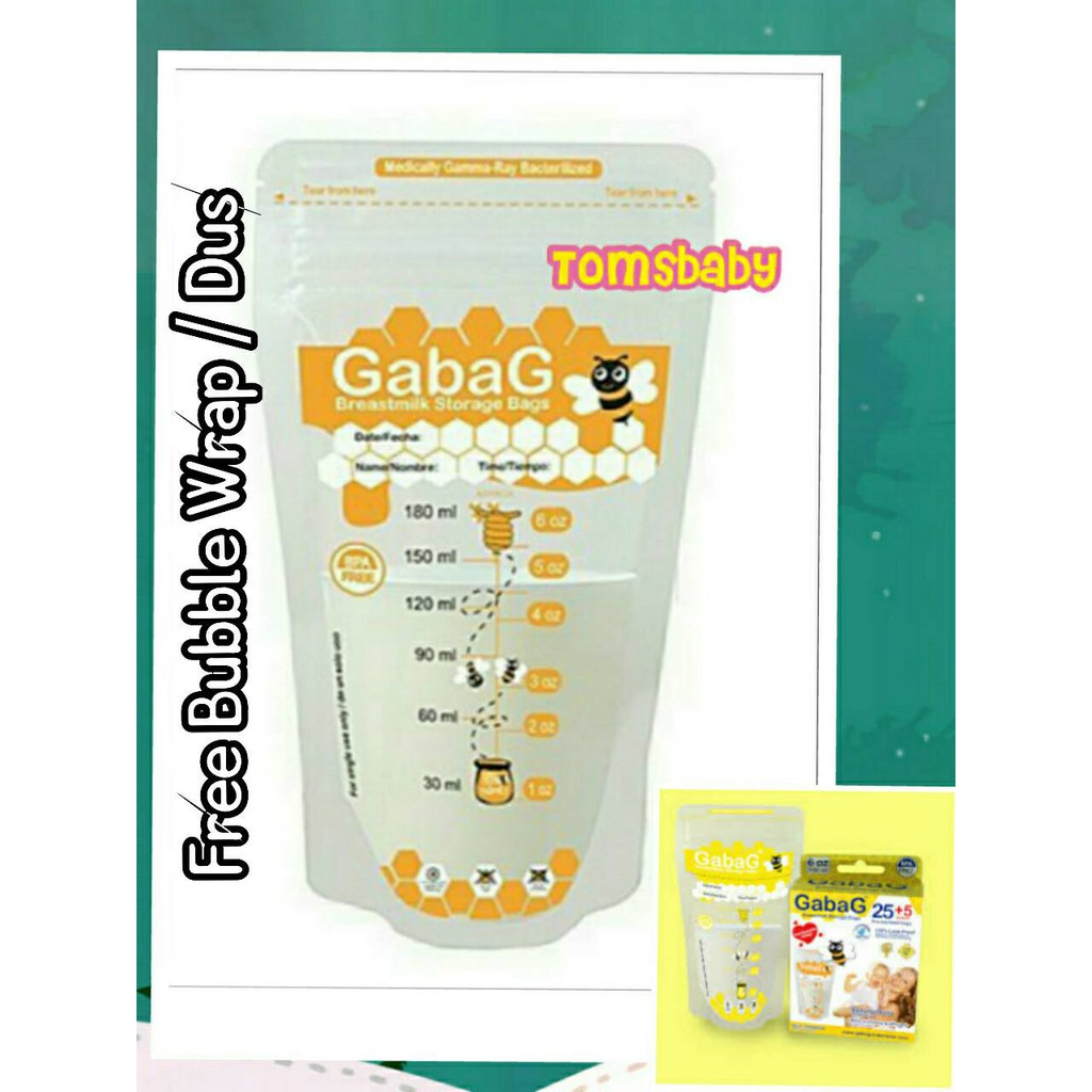 GABAG Kantong Asi 180ml / GABAG Kuning / GABAG 180ml / GABAG Bee Tomsbaby