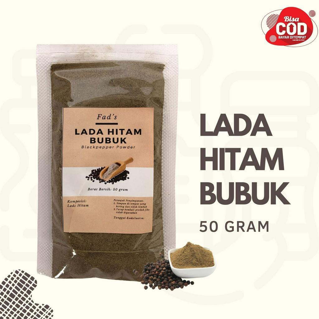 Fad's Bumbu Dapur Bubuk Lada Hitam Bubuk 50gr - Lada Putih Bubuk 50gr - Lada Hitam Biji 100gr - Lada Putih Biji 100gr