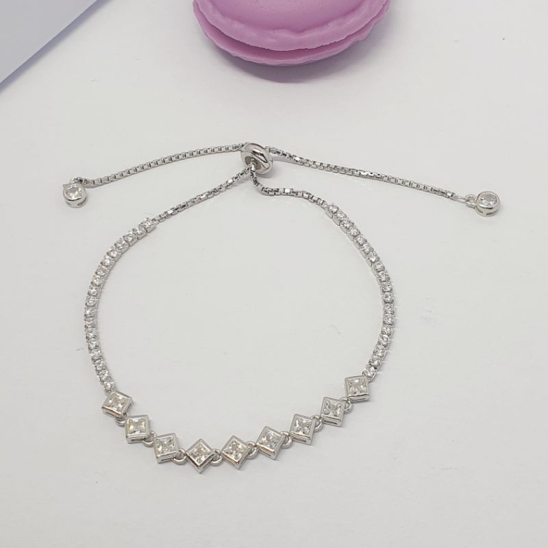 Gelang serut mpp kotak ASLI SILVER925