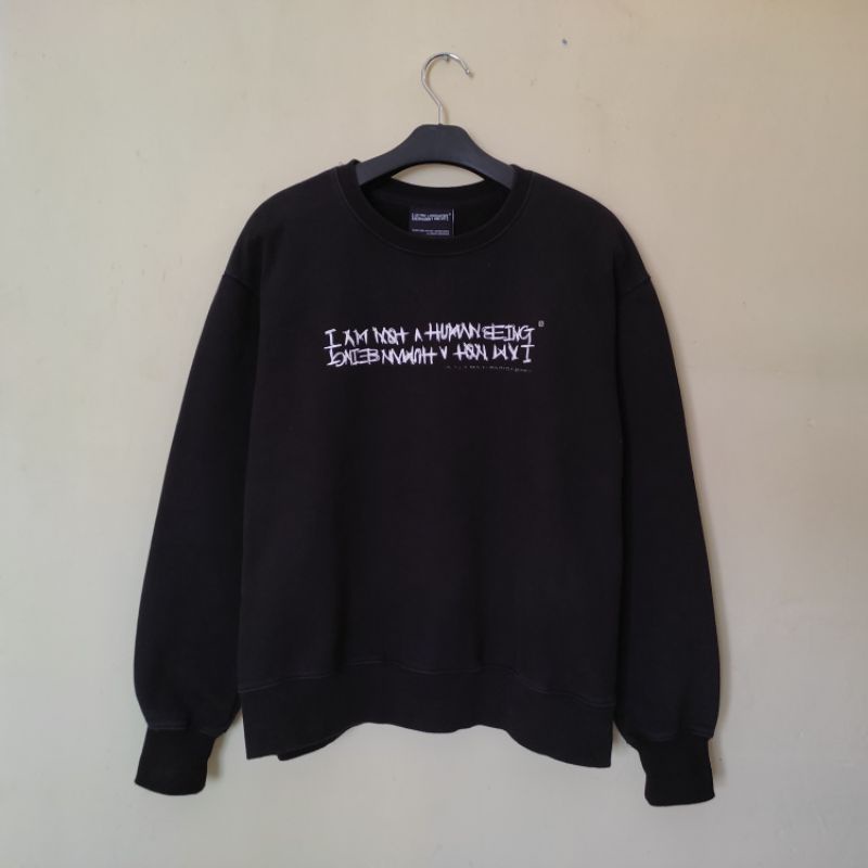 crewneck i am not a human being second