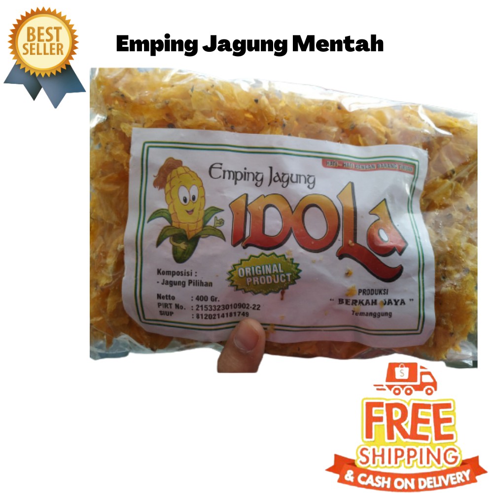 

Emping Jagung Mentah Merk "IDOLA" Siap Goreng