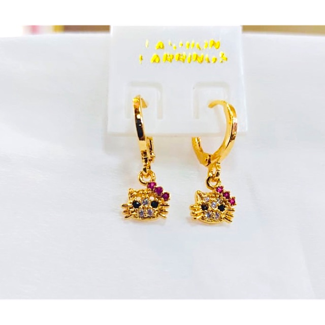 [tiara] anting wanita / anting helo kity / anting lapis emas / anting helokity / replika emas