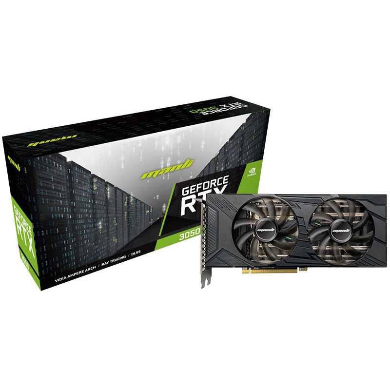 VGA NVIDIA MANLI RTX 3050 8GB GDDR6 128BIt REAL CAPACITY