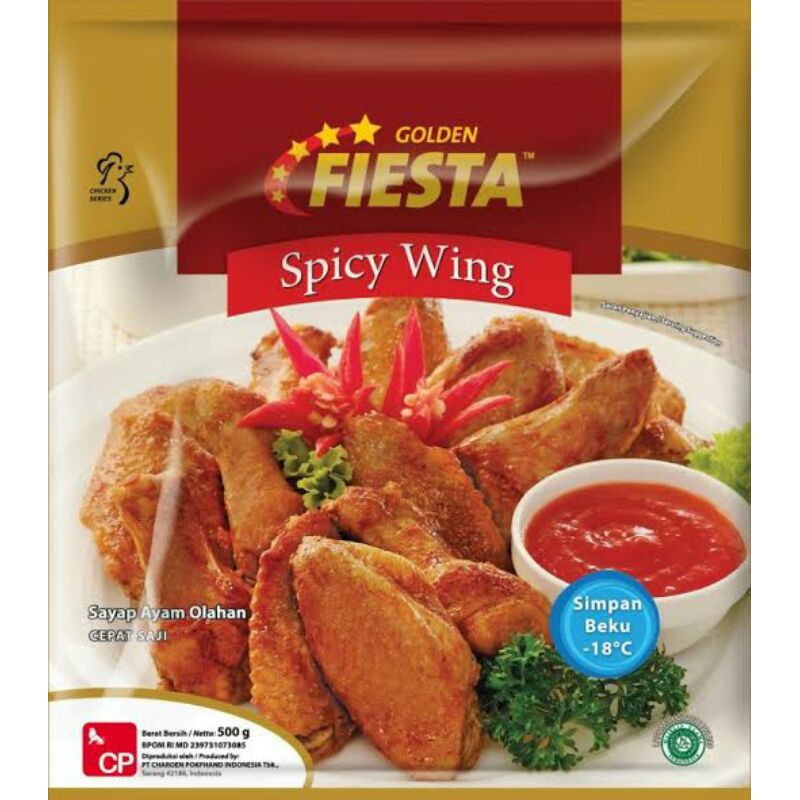 

Golden fiesta spicy wing 500gr