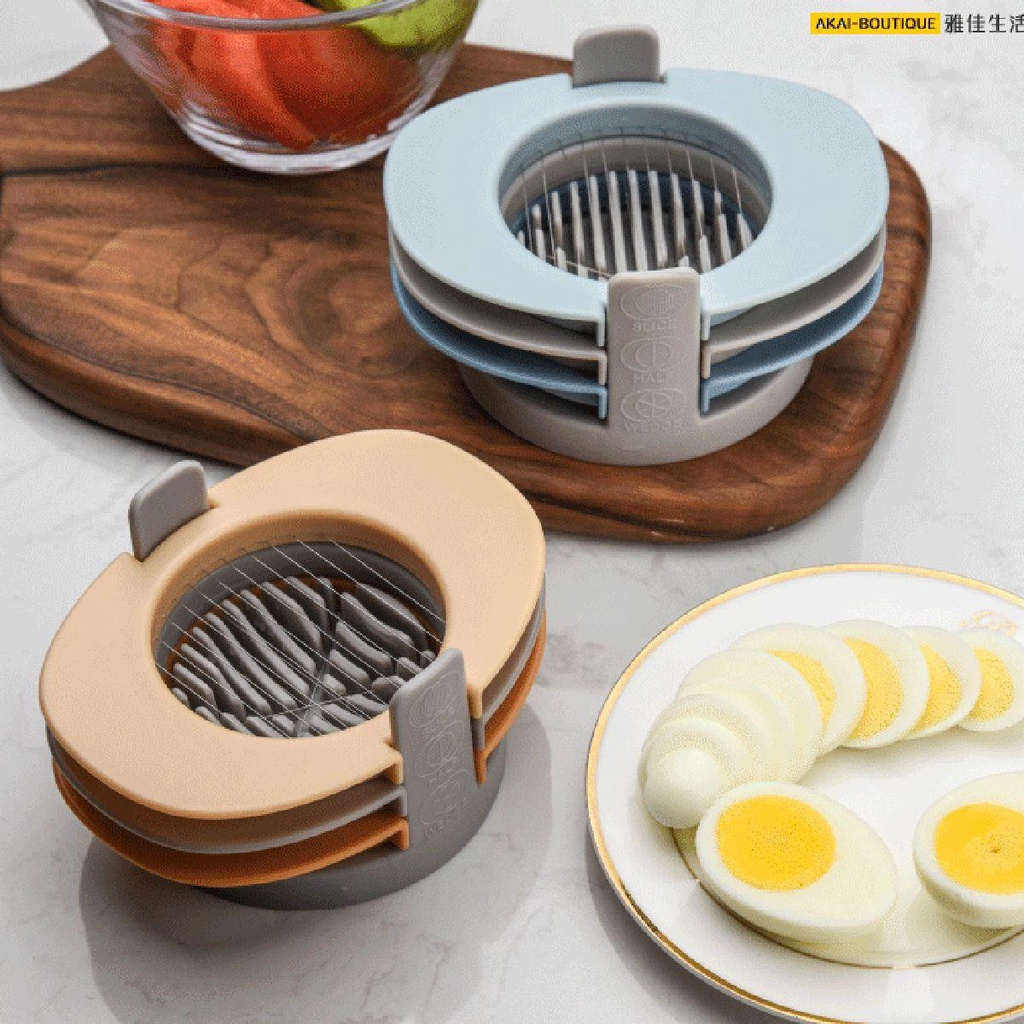 [Elegan] Egg Slicer Masak Plastik Telur Rebus Keras Baking Pemisah Kuning