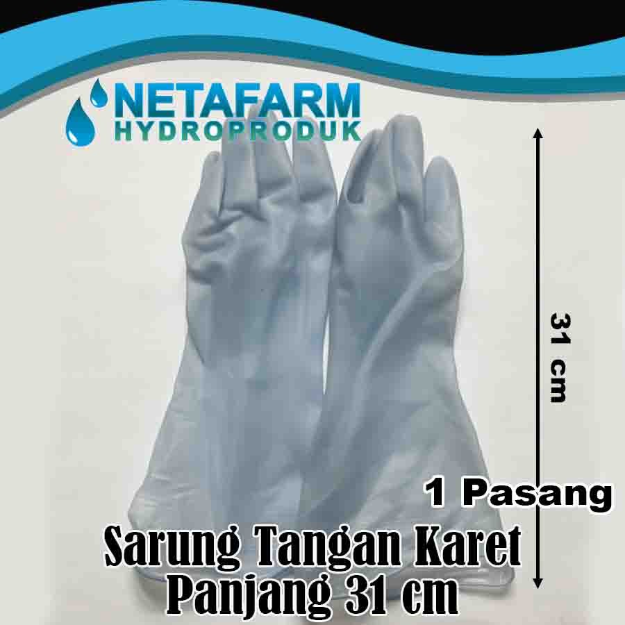 Sarung Tangan Karet Serbaguna Anti Air Panjang 31cm SD1104 1 pasang