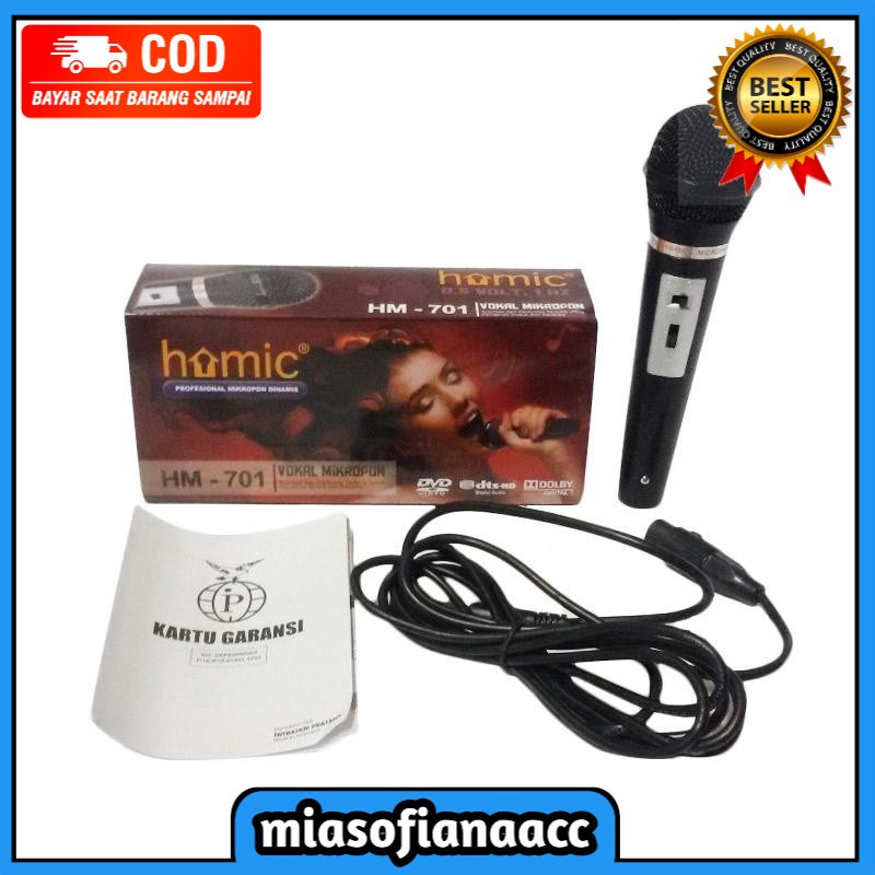 (COD) MIC HOMIC HM-701 MIKROPON WITH VOLUME SUARA MICROPHONE