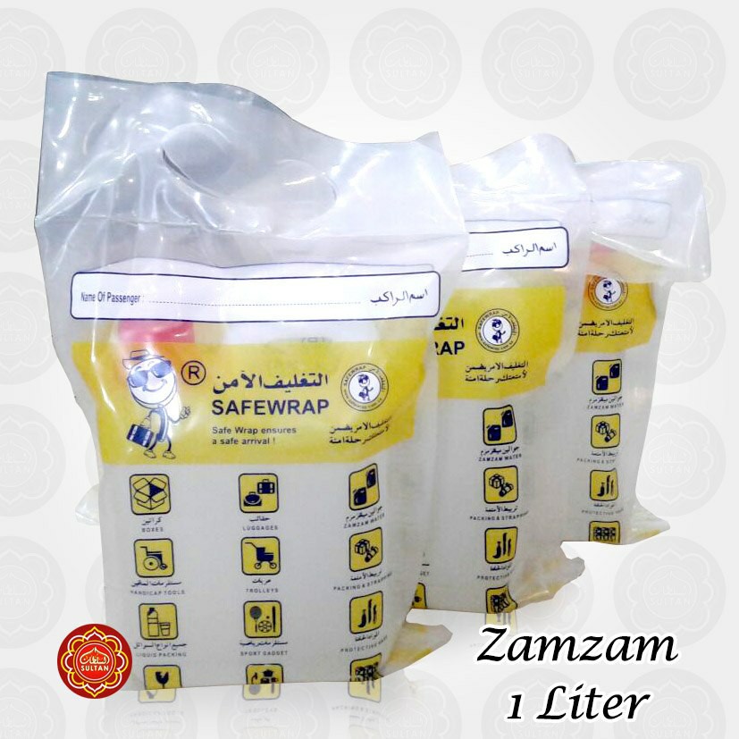 

Air Zam Zam Original asli Arab Saudi 1 liter