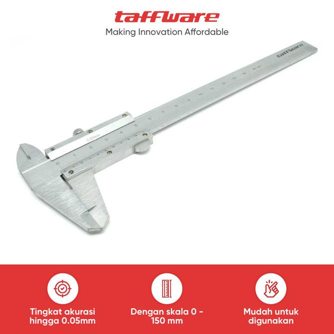 

Taffware Jangka Sorong Stainless Micrometer 15CM - JIG-RE0150