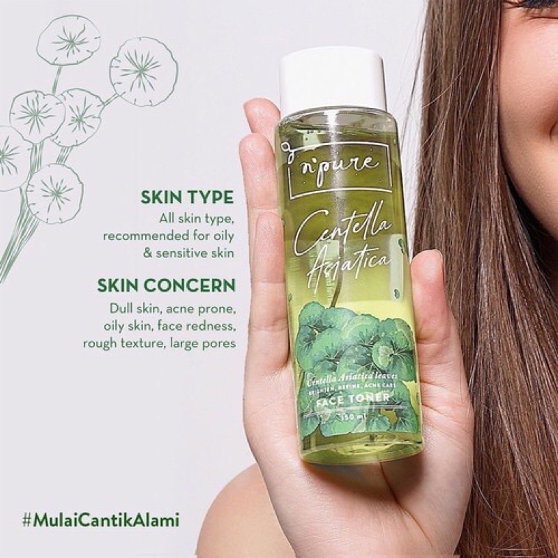 (BISA COD) NPURE FACE TONER CENTELLA ASIATICA