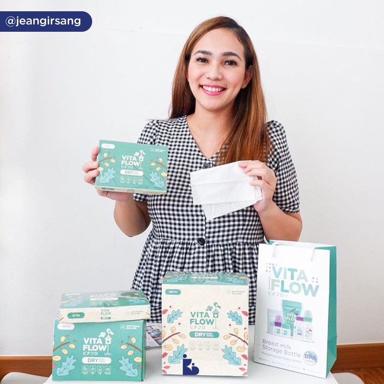 Vita Flow Dry Baby Wipes Satine